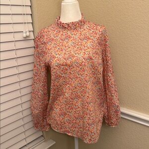 J. Crew Liberty of London Phoebe Floral Top Women's Small